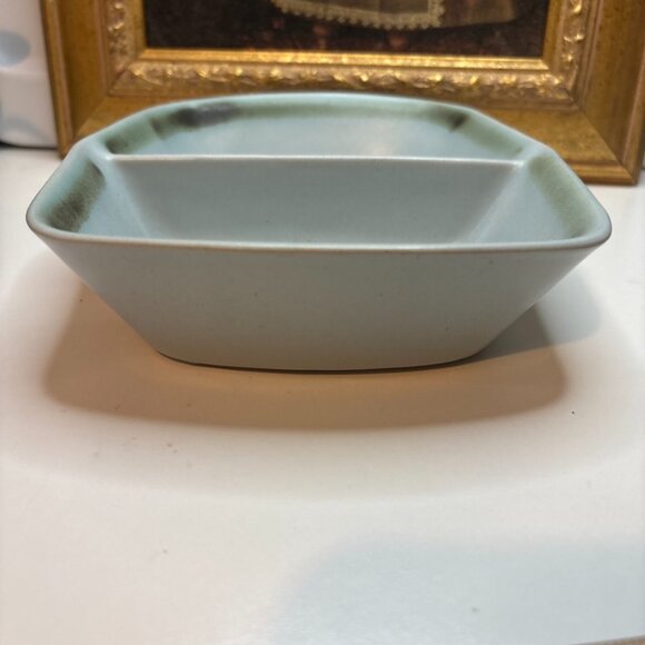 BUCHAN Scotland Stoneware Pottery Divided Bowl Handpainted "Thistle" - Picture 5 of 10